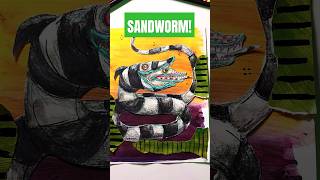 Im Drawing the Beetlejuice Sandworm beetlejuicebeetlejuice beetlejuice drawing sketchbook [upl. by Neyr624]