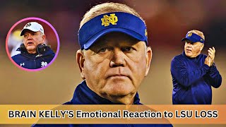 Brian Kellys Emotional Reaction to LSU Loss [upl. by Russia687]