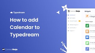 How to add a Calendar to Typedream [upl. by Gnihc]