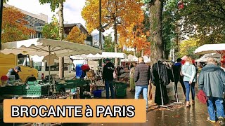 Paris France 🇫🇷 FLEA MARKET🪞Street shopping VLOG💰 ANTIQUE old things🏺 MARCHÉ aux PUCES🪑Thrifting 4K [upl. by Edson]