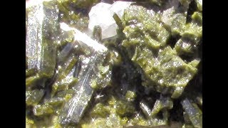 ETCHING EPIDOTE CRYSTALS FROM CALCITE [upl. by Eille]