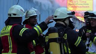 Thedinghausen Großbrand in Industriehalle [upl. by Hsreh]