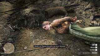 What happens if you bring Tammy Aberdeen to the mass grave  Red Dead Redemption 2 [upl. by Burrows419]