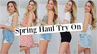 Spring Clothing Haul Try On  Spring Haul 2019  Shannon Estelle [upl. by Ojoj]