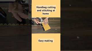 Handbag cutting and stitching at home bag making  shopping bag making at home  diy bag Handbag [upl. by Geiss]