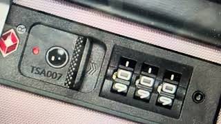 Kroser Lock Suitcase  Change Combination Pin [upl. by Anayit805]