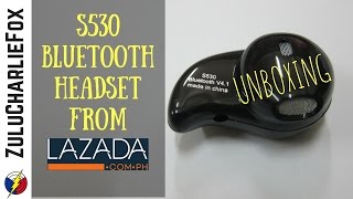 S530 Mini Bluetooth Headset unboxing [upl. by Ahkos143]