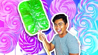 DIY How To Make GIANT LOLLIPOP [upl. by Isawk]