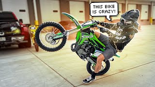 LETTING MOTOBROO RIDE MY 2022 KX112 AND THIS HAPPENS   BRAAP VLOGS [upl. by Wivina]