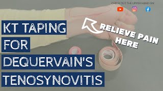 MUST TRY taping technique for De Quervains Tenosynovitis wrist pain [upl. by Grizel]