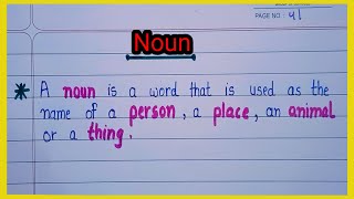 Definition of a Noun  Example of Noun  Kinds of Noun  English Grammar for Students [upl. by Inavoig]