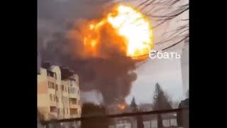 Massive Explosion Recorded In Ukraine [upl. by Gillespie]