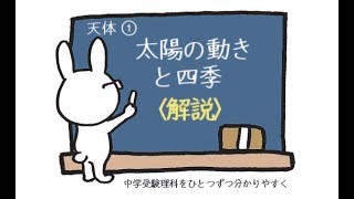 中学受験 理科 動画解説 天体1 太陽の動きと四季 [upl. by Mannes349]