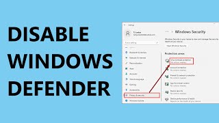 how to turn off or disable windows defender in windows 10 windows 11 [upl. by Fagaly1]