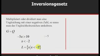 mathe video ungleichungen 2 [upl. by Amikay]