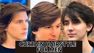 Curtains Haircut for Men 2023s Hottest Hairstyle [upl. by Ydiarf85]