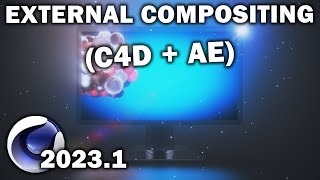 Cinema 4d 20231 External Compositing C4dAE [upl. by Ainesej]