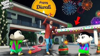 Shinchan Pinchan amp Franklin Celebrate Diwali In GTA 5 [upl. by Rue847]