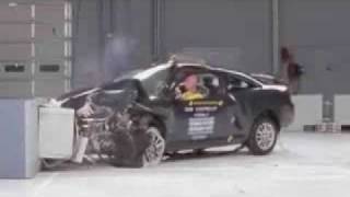 Crash Test 2007  2009 Chevrolet Cobalt  Pontiac G5 Coupe Frontal Offset IIHS [upl. by Crescentia]