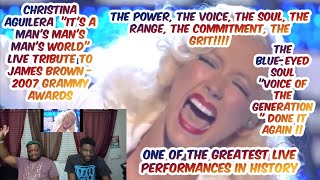 Christina Aguilera SLAYS Its A Mans World 2007 Grammy Awards 🔥😱 JoCurKRAZE reacts 💯🎯 [upl. by Boehmer]