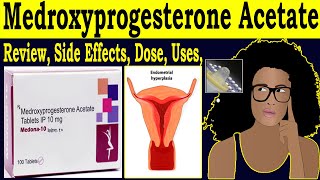 Medroxyprogesterone Acetate Tablets ip 10mg  medroxyprogesterone 10mg reviews  Uses Side Effects [upl. by Ernesto]