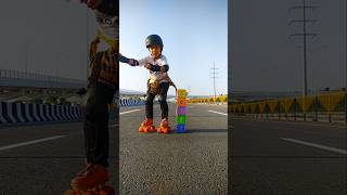 Speed road skating speed cutebaby rollerskating inlineskating [upl. by Atiuqahs]