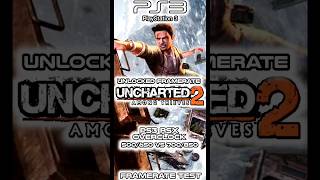 PS3 RSX OVERCLOCK  Stock VS 700850  UNCHARTED 2  Among Thieves  Unlocked FPS  Framerate test [upl. by Berthoud]