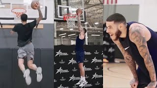 Lonzo Ball getting ready for next season with insane dunks in workout 😳 [upl. by Enaffit]