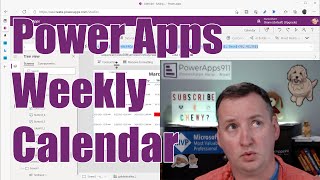 Power Apps Weekly Calendar [upl. by Haral]