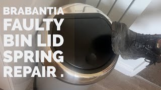 Brabantia Faulty Touch Bin Lid Spring not lifting Free Repair  Fix [upl. by Ellehcor631]