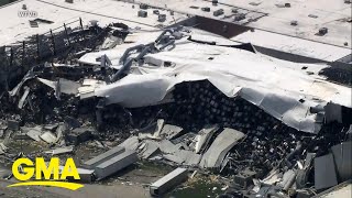 Tornado leaves trail of destruction in North Carolina l GMA [upl. by Guy419]