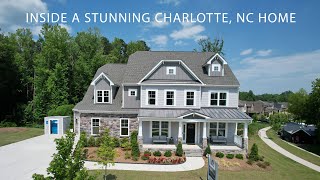 STUNNING BRAND NEW CONTEMPORARY HOME IN CHARLOTTE NC 5 BED 3500 sq ft [upl. by Winchester]