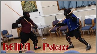 346  HEMA Sparring  Poleaxe Wood  Full Match [upl. by Antony]