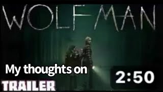 My thoughts on wolfman 2025 trailer [upl. by Eesdnil739]