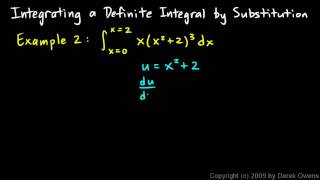 Calculus 57c  Integration with Substitution and Change of Limits [upl. by Spalding]