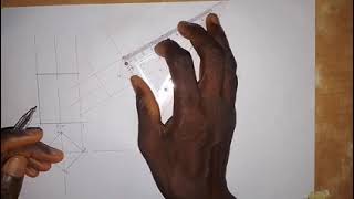 Construction of Complete Plan Elevation of Two Prisms and Surface Development of a Square Prism [upl. by Alludba]