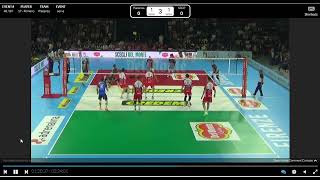 Perugia vs Piancenza Serving Supercoppa semifinal Sept 21th 24 [upl. by Arannahs]