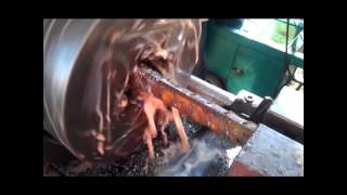 Rebar threading amp fixing rebar coupler Mechanical Splicing [upl. by Athelstan823]