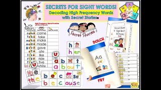 Decoding Sight Words with Phonics Secrets  Secret Stories® Science of Reading Based Instruction [upl. by Gerik115]