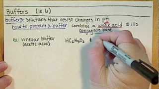 Chem121 Introduction to Buffers 106 [upl. by Upali]