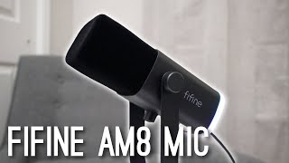 Fifine AM8 Microphone Review Easy Setup amp Great Sound [upl. by Neehahs]