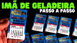 COMO FAZER IMÃ DE GELADEIRA 2022  MOLDE GRÁTIS  Imã com calendário passo a passo [upl. by Yessej700]