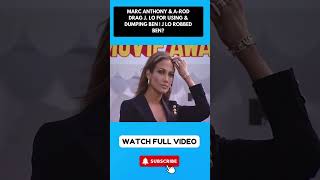 Marc Anthony amp ARod DRAG J Lo For Using amp Dumping Ben  Did J Lo Rob Ben part 6 [upl. by Atnomed957]