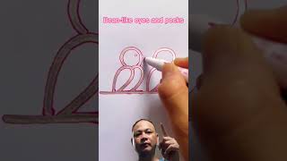 How to draw a beautiful pair of sunken eyes shorts drawing [upl. by Julienne]