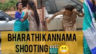 Bharathi kannamma serial latest promo shooting video [upl. by Lexi]