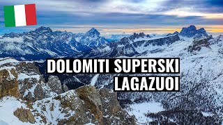 Dolomiti Superski  Skiing to Lagazuoi and The Hidden Valley [upl. by Eba111]