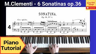 Clementi Sonatina op36 No4 in F Major Piano Tutorial Videoscore Al Swegen [upl. by Auhoj688]