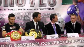 Heated Froch v Groves final press conference [upl. by Zap]