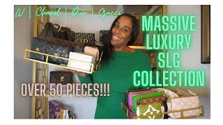 MY LUXURY SLG COLLECTION  OVER 50 PIECES  CHANEL LOUISVUITTON GUCCI [upl. by Melinde898]