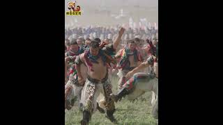 Over 500 Bokh wrestlers charged headon at the Naadam Festival in Inner Mongolia autonomous region [upl. by Fruin]